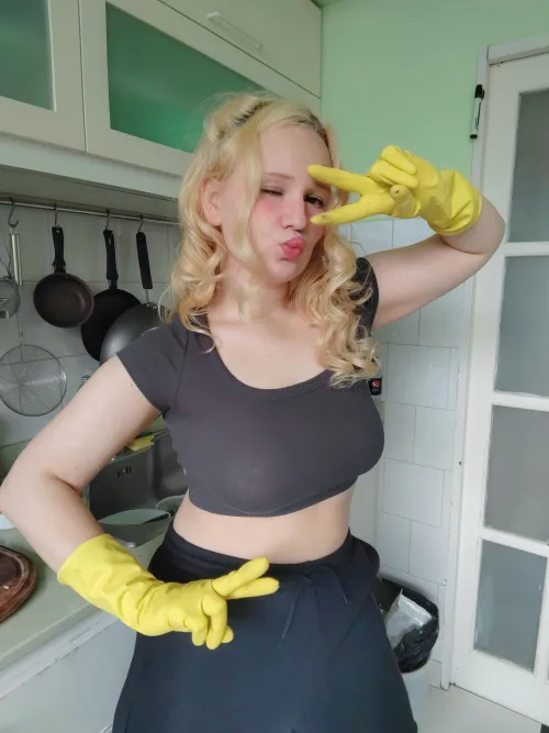 Thumbnail Saturday Cleaning Plans - SweetDoove Gets Ready in braless Category