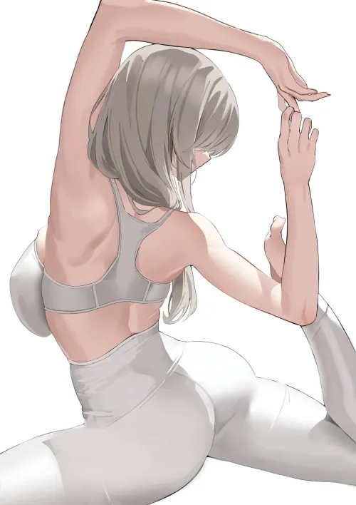 Thumbnail Mommy Uzaki Doing Yoga: Unique Insights by Joorstela in AnimeMILFS