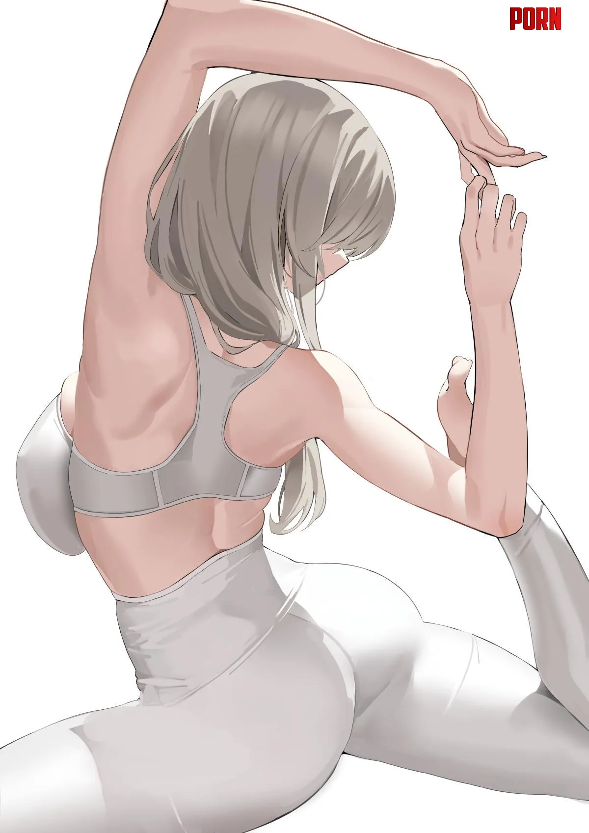 mommy Uzaki doing yoga Uzakichan wa Asobitai by Joorstela