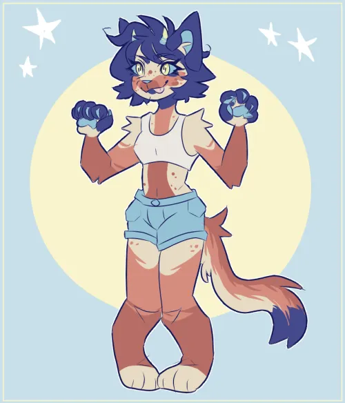 Thumbnail ahxyll Creates a Doodle Delight: Meet Their Furry Fursona's alt Design