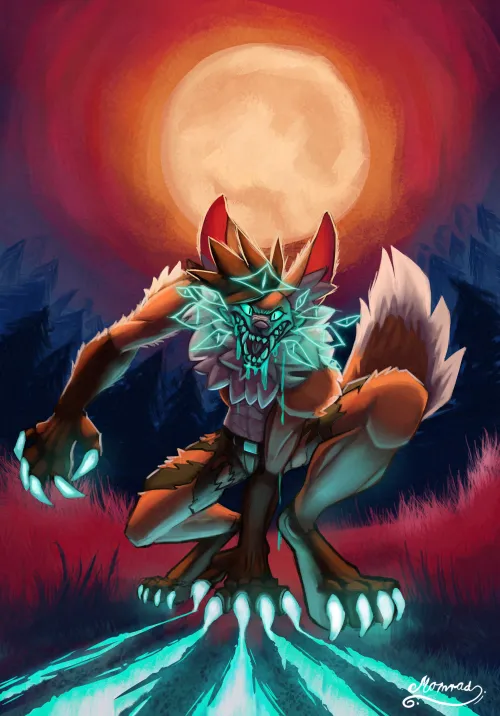 Thumbnail Late Halloween Treat: Spooky Illustration by Momrad_Grodalon | furry