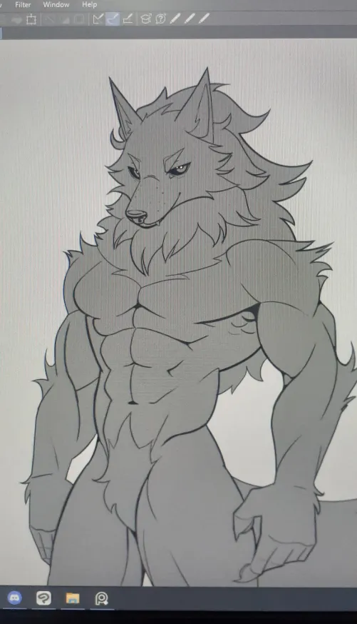 Thumbnail Fluffy Wolf Boy WIP: Engaging Furry Creations by CDfelinus