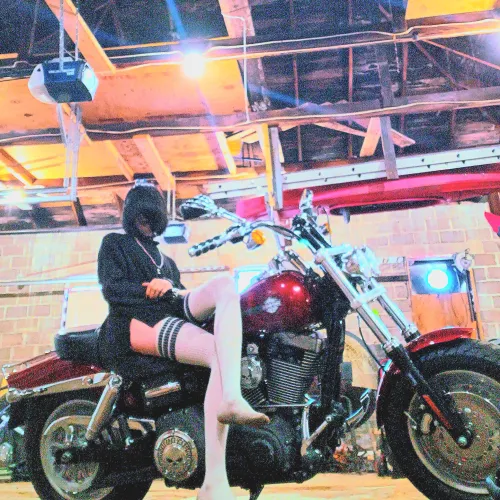 Thumbnail OkKindheartedness514 Shares a 'Jus a silly lil motorcycle pic' in the femboy Category