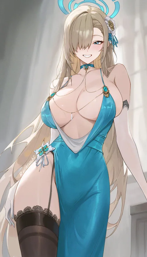 Thumbnail Cosplay Delight: Party Dress Asuna Revealed | xSaviour_N | ecchi