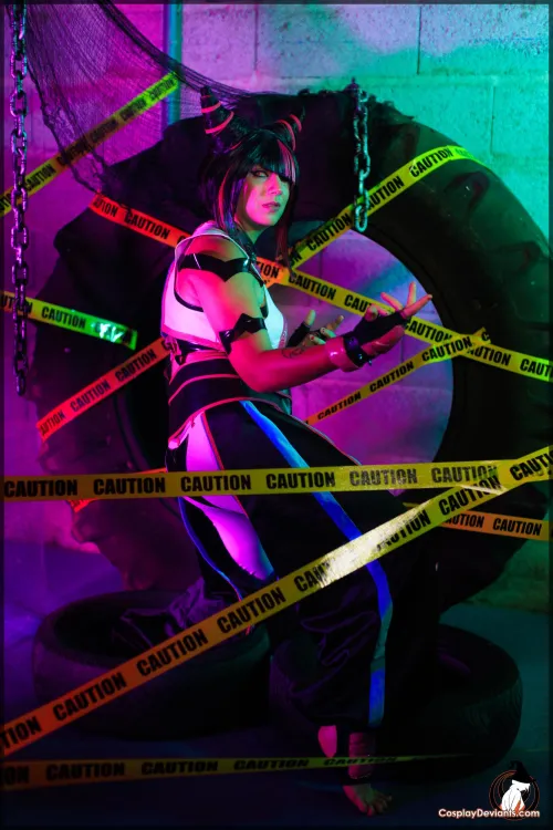 Thumbnail Captivating Juri Cosplay by Babydoll Amber: An Artistic Wonder