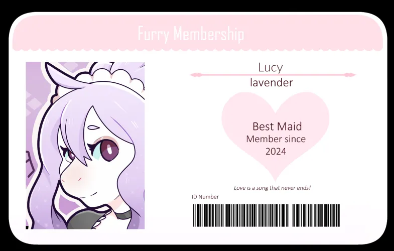 Thumbnail Furry ID Card by Honey-and-Bee