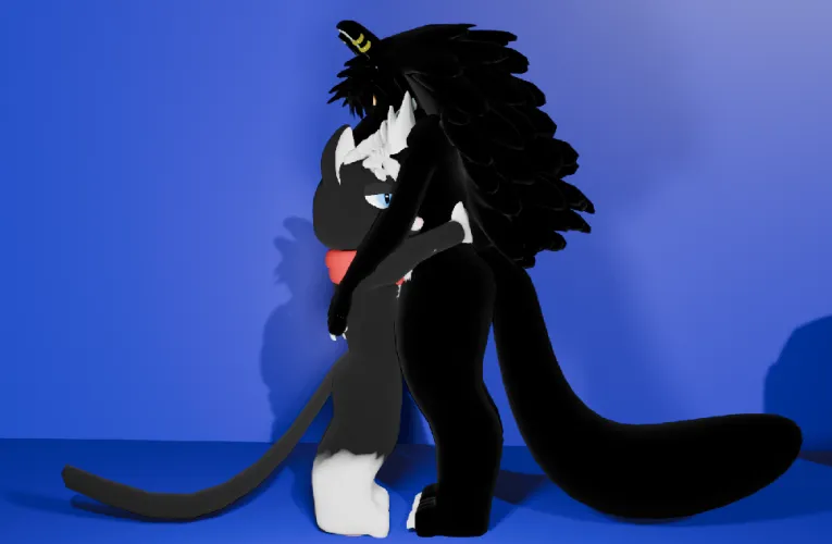 Thumbnail Heartwarming Furry Art - Best Friends Hugging by GuardianDireWolf!