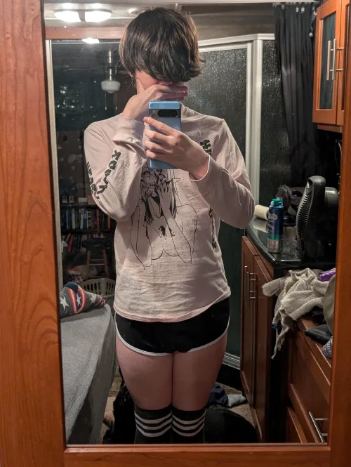 Thumbnail Falling in love with shorts - femsnykn's Update in the femboy Category