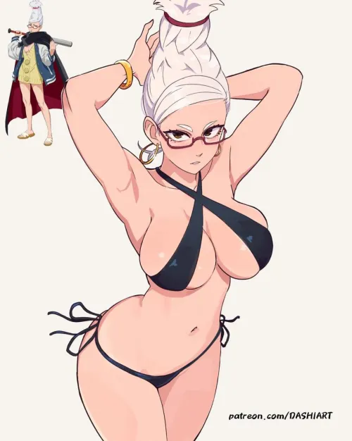 Thumbnail Grandma Seiko in a Bikini: A Stunning Portrait by DavionMirana | AnimeMILFS