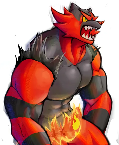 Thumbnail Immerse Yourself in Furry Designs by blueBEARY_uwu: Incineroar