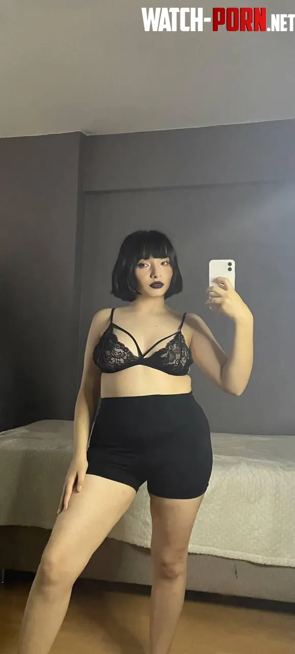 I bet youre wishing you could come pull my bra off to suck on my milky goth tits by CharmingGolf2052