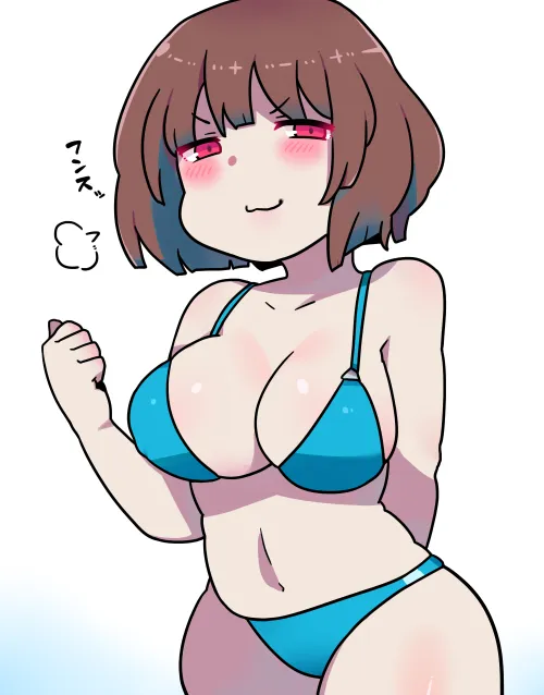 Thumbnail Adventurous Chara in Blue Bikini by Working_Welder_1751 | UnderTail