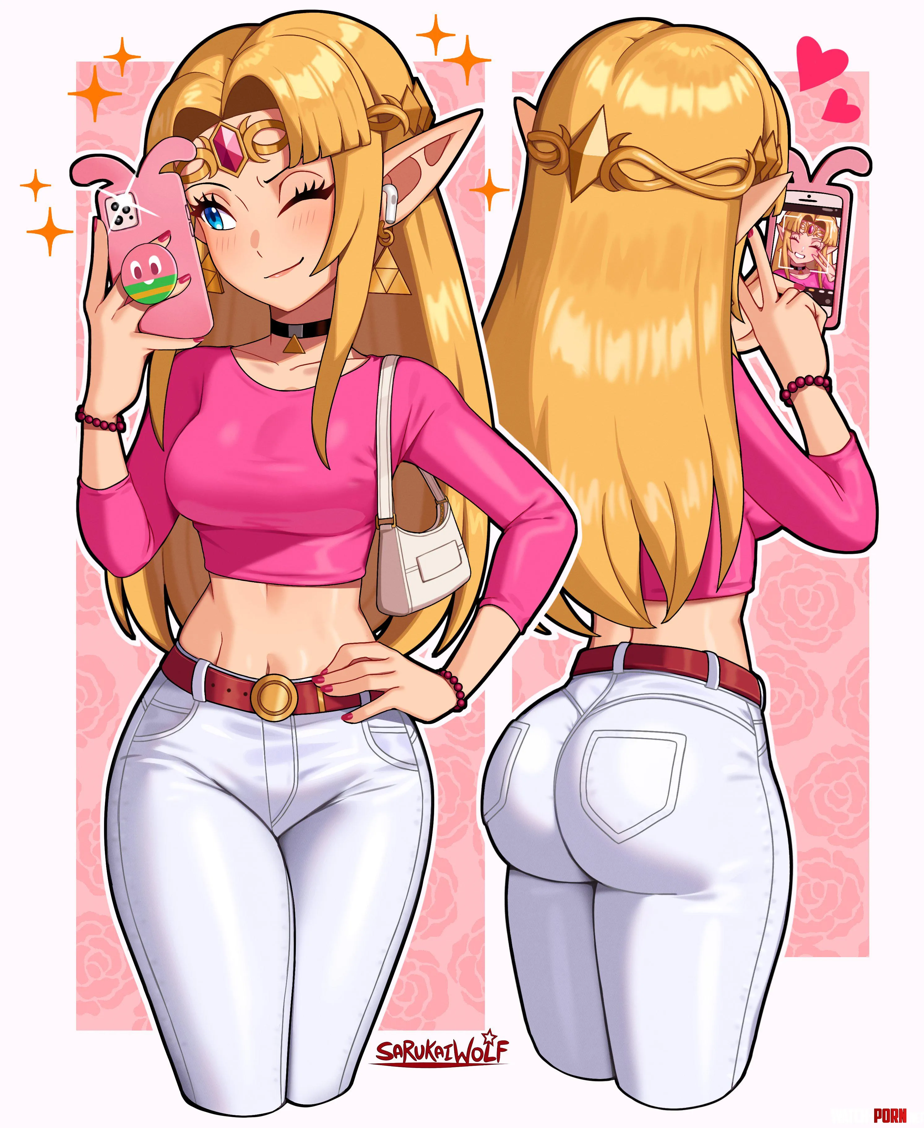 Casual Zelda SakuraiWolf by KrazyK1989