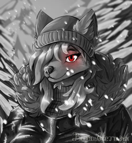 Thumbnail Wolf Girl Art - Furry | BloodyHetman