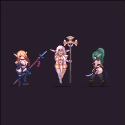 Thumbnail Tamervale Trio OC: PixelArtNSFW Creations by NostalgiaZoned