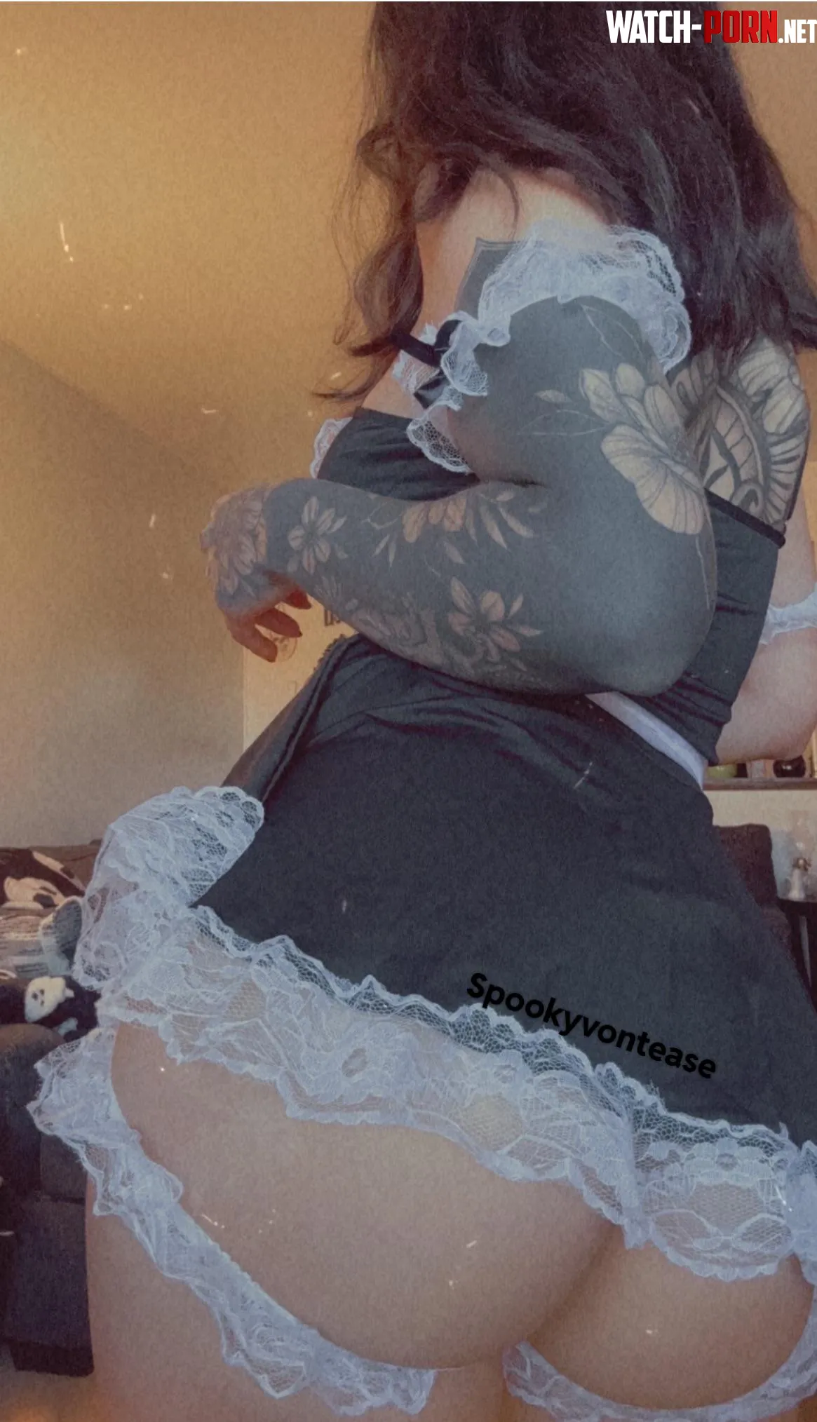 Ready to clean up any messes with this maid fit on  by spookyvontease