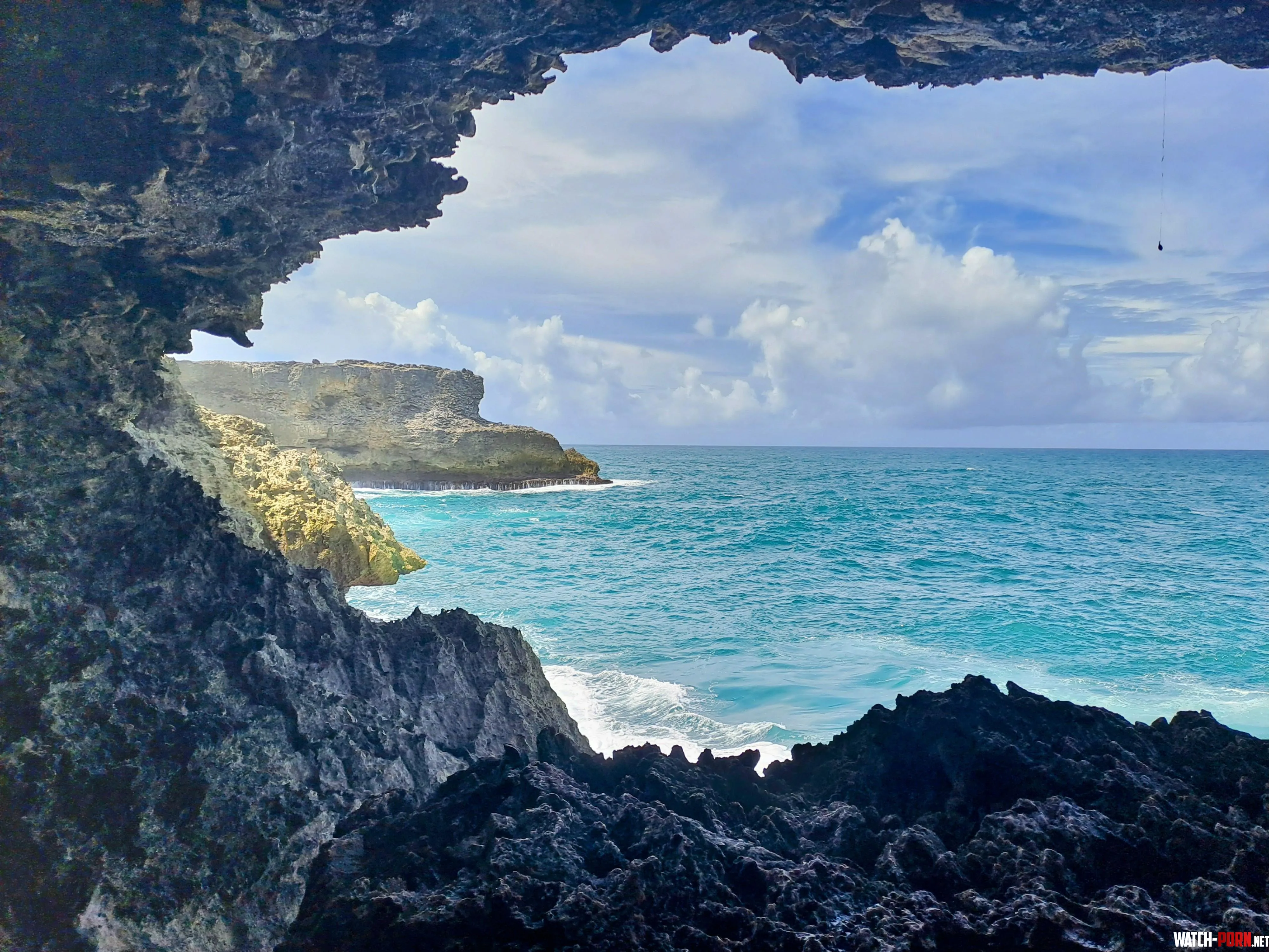 Taken from the mouth of Animal Flower Cave in Barbados  by Bigfatstripeycat