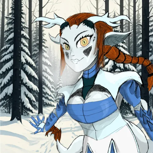 Thumbnail Meet the Dragon Girl in the Snow - A Magical Encounter by Deep-Zookeepergame49