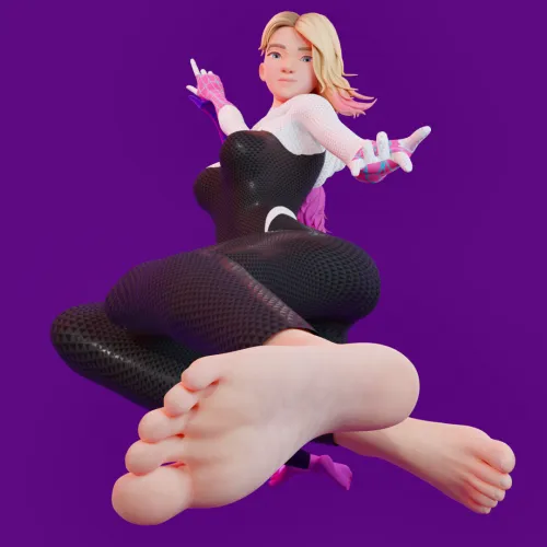 Thumbnail Dive into Sensuality with SpiderGwen Marvel by Mizaru