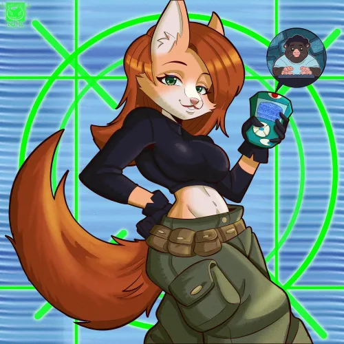 Thumbnail Imagine Kim Possible as a Furry Fox! Art by rodolfoslime