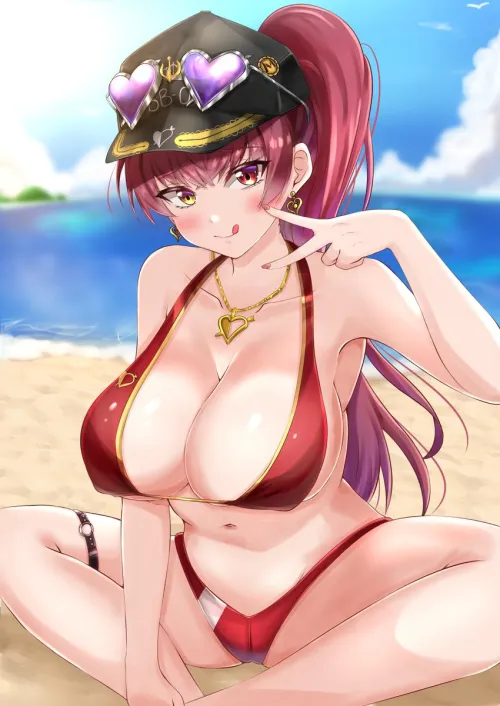 Thumbnail AnimeChan39's Senchou Stuns in a Bikini: Dive into Ecchi Delights