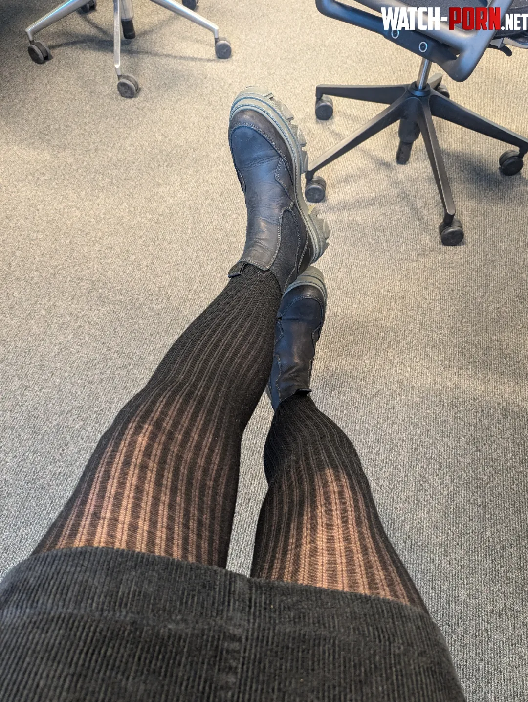 Got a lot of attention wearing this pantyhose to my office can you tell me why  by SubNerdette