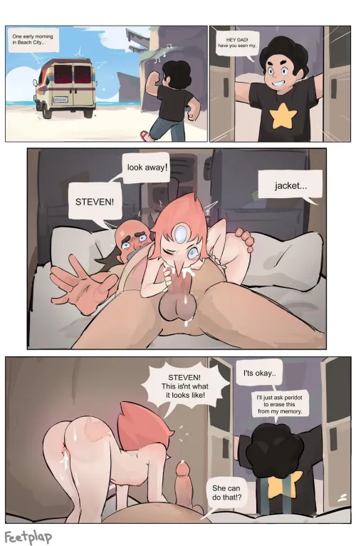 Thumbnail Steven Universe Exploration: pearl x Greg Feetplap by Littolsped in rule34 Category