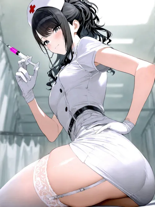 Thumbnail Nurse Kazano from Idolmaster: 'Nurse Kazano Idolmaster' by CheetahSperm18 in the Thighdeology Category