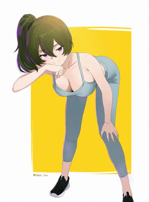 Thumbnail Ubel in Athletic Attire: Frieren's Elegant Pose Revealed | Ecchi Category