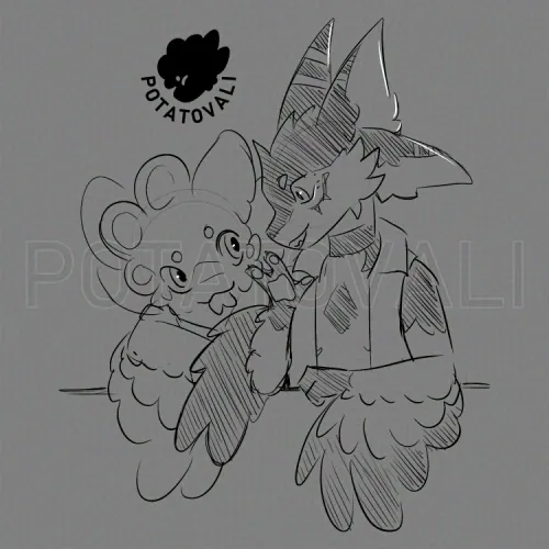 Thumbnail Dive into Furry Doodles: Art Creation by Potatovali