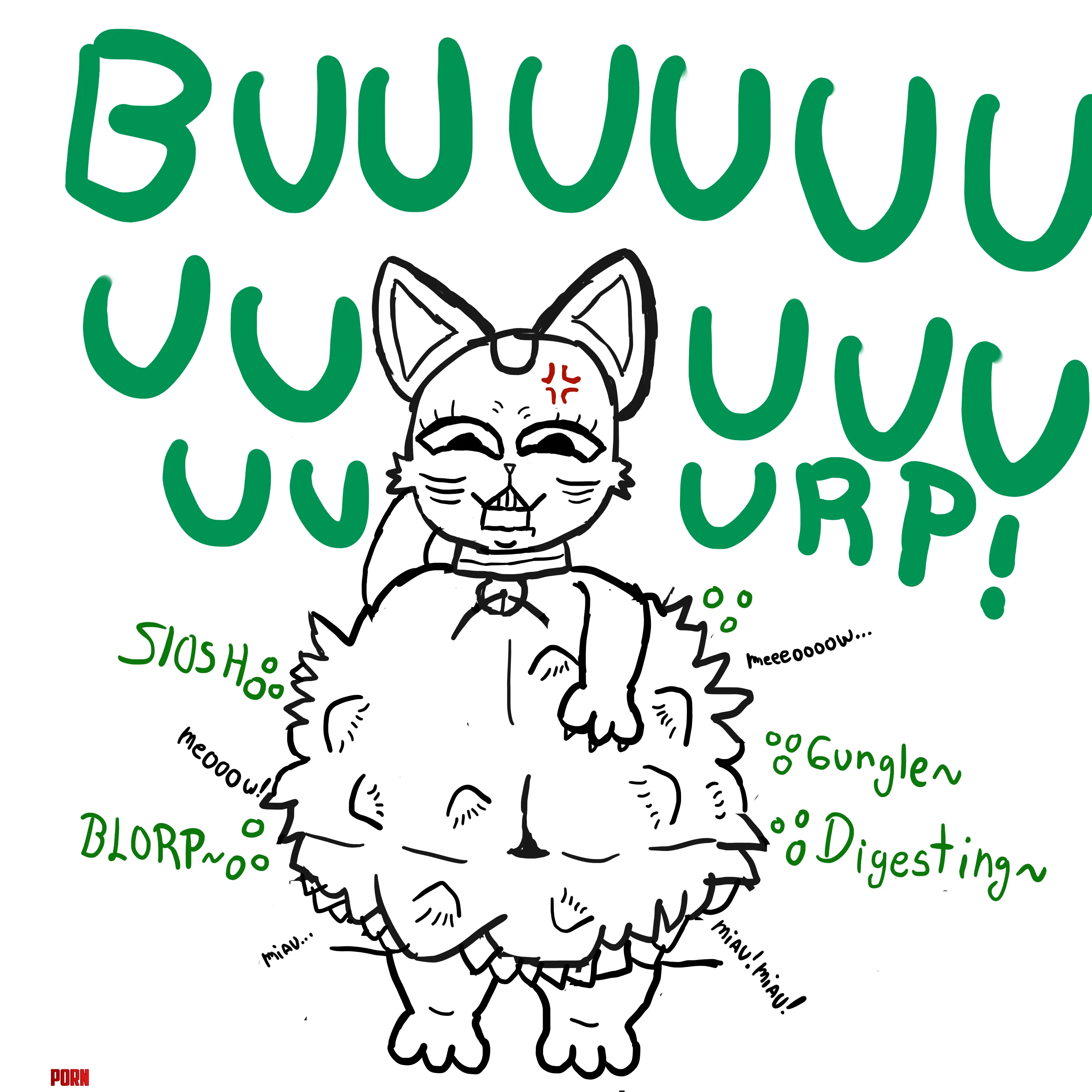 image Grandma turbo cat vore sketch DanDaDanFeralbigBellyGrandma Turbo Cat by SnooMuffins4052