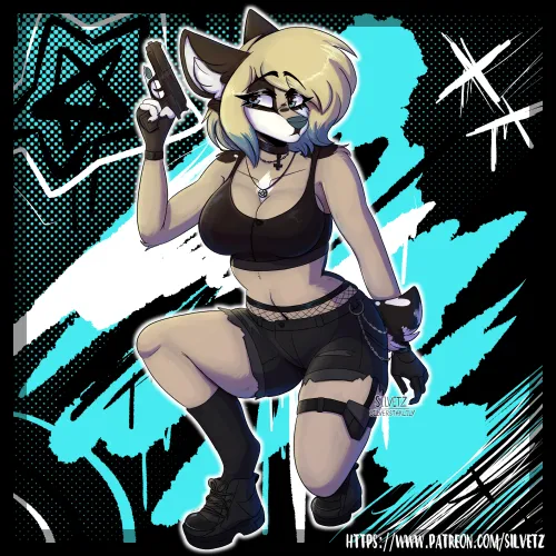 Thumbnail Furry: Armed and slightly dangerous art by Silverstarlily