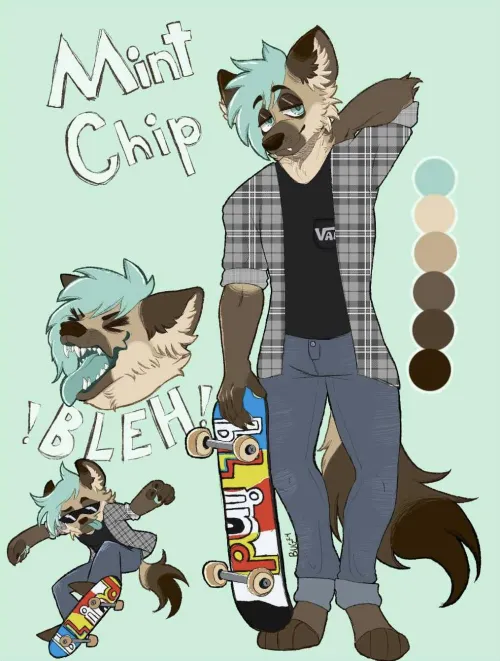 Thumbnail Meet Mint Chip: A Furry Delight by InjuredBeatle33