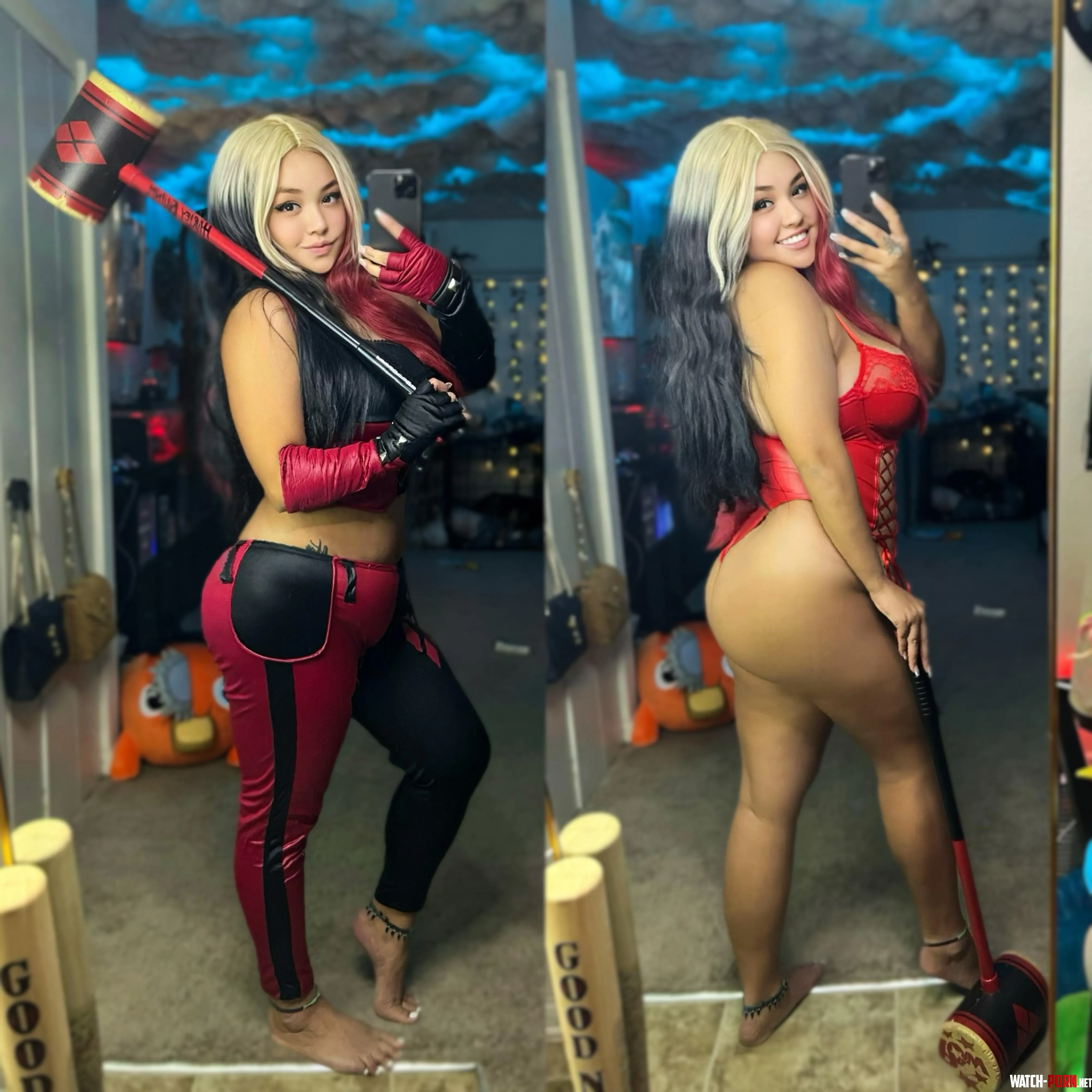 Harley Quinn from Arkham City by Jezlene Rae by jezlenerae