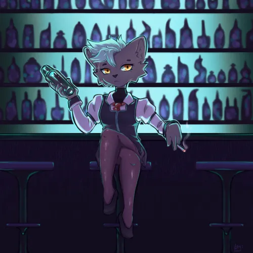 Thumbnail L0g00 Takes a Bartending Break in the World of Furry