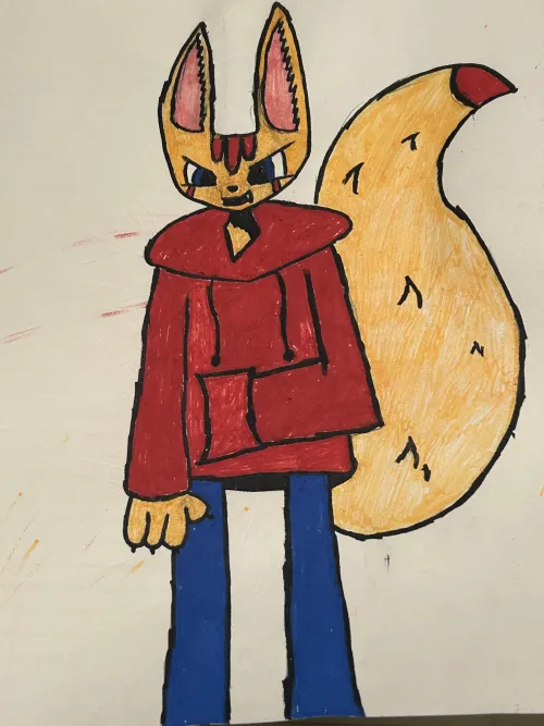 Thumbnail MajorInsomniac2024 Showcases Fursona in Vibrant Paint Marker