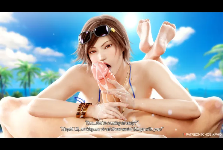 Thumbnail Asuka Giving Blowjob at the Beach in Tekken POV by Ult_Climax | Rule34 Category