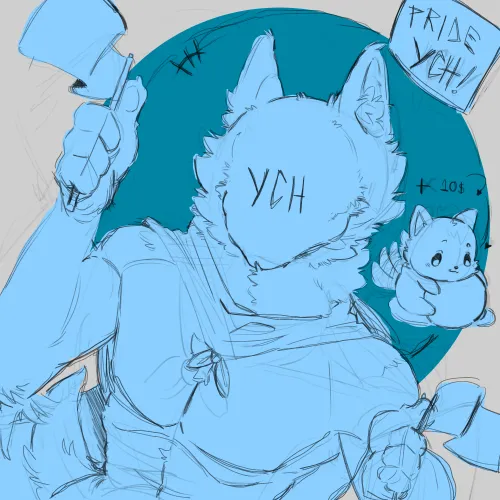 Thumbnail SeriouslySirius_'s Pride YCH Art Exploration | furry Creations