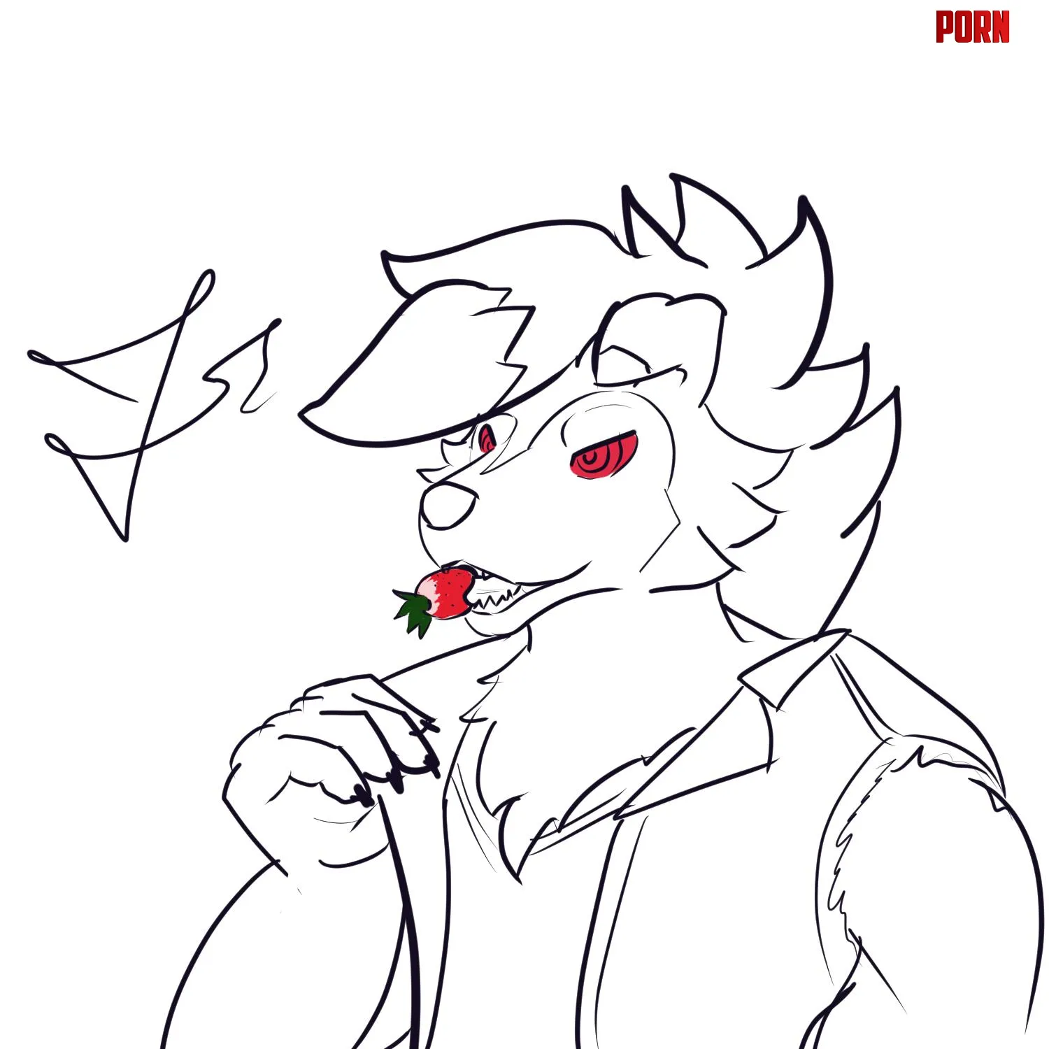 Eating Red One of the drawings Ive done on stream Art by me by Lost_Researcher_6531