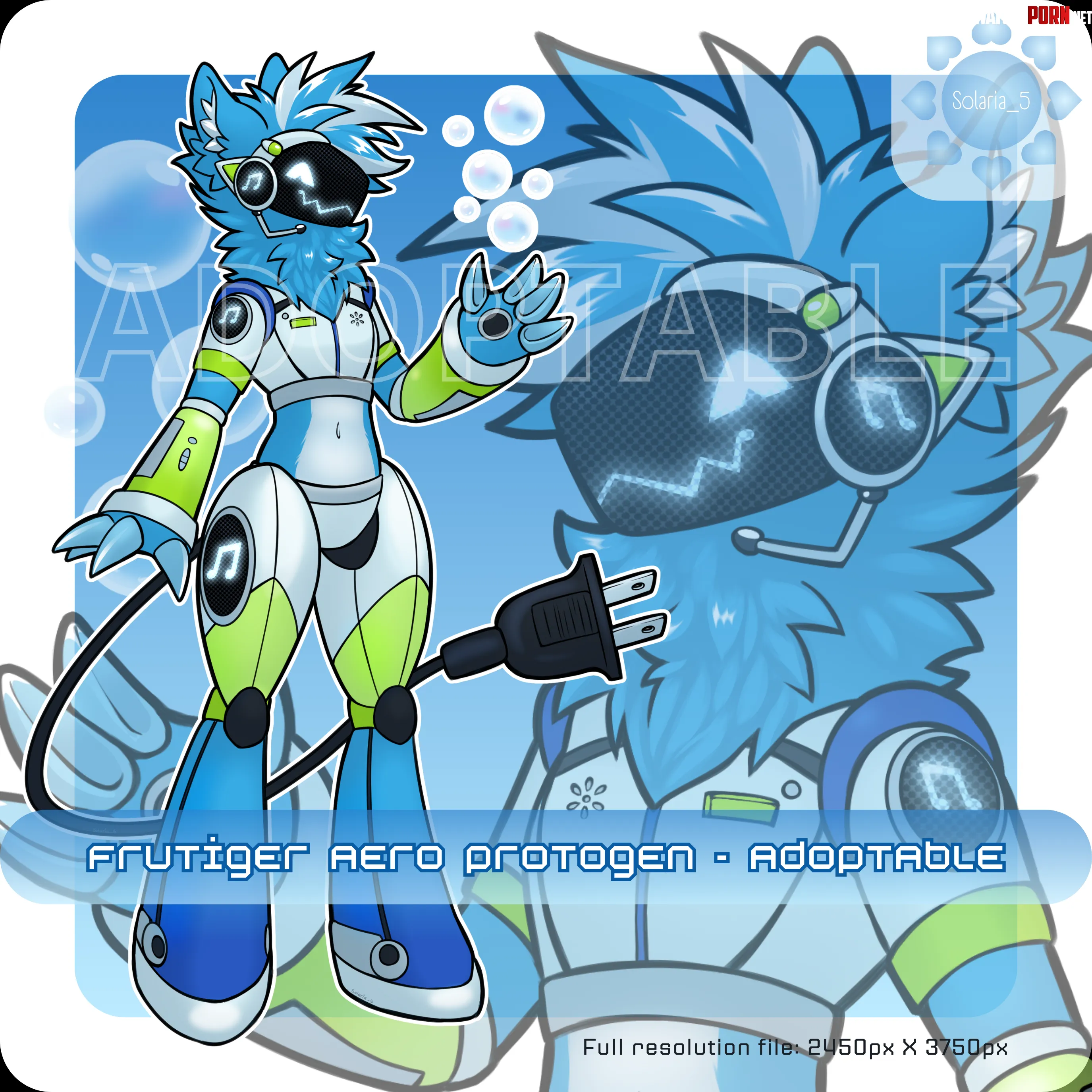 Frutiger aero protogen adoptable info in comments Art by Solaria5 by Solaria_5