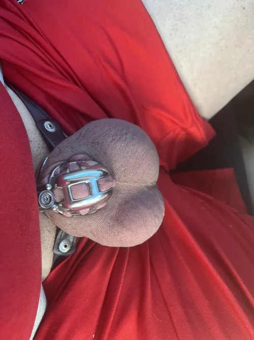 Thumbnail 400 Days of Chastity: Reflections in SissyChastity - Outside_Recording_47