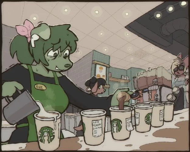 Thumbnail Starbucks Job Guide by LithicYurt in the Furry Community