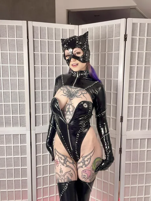 Thumbnail Cat Woman Cosplay by Gloom: A Feline Transformation by its_Gloom