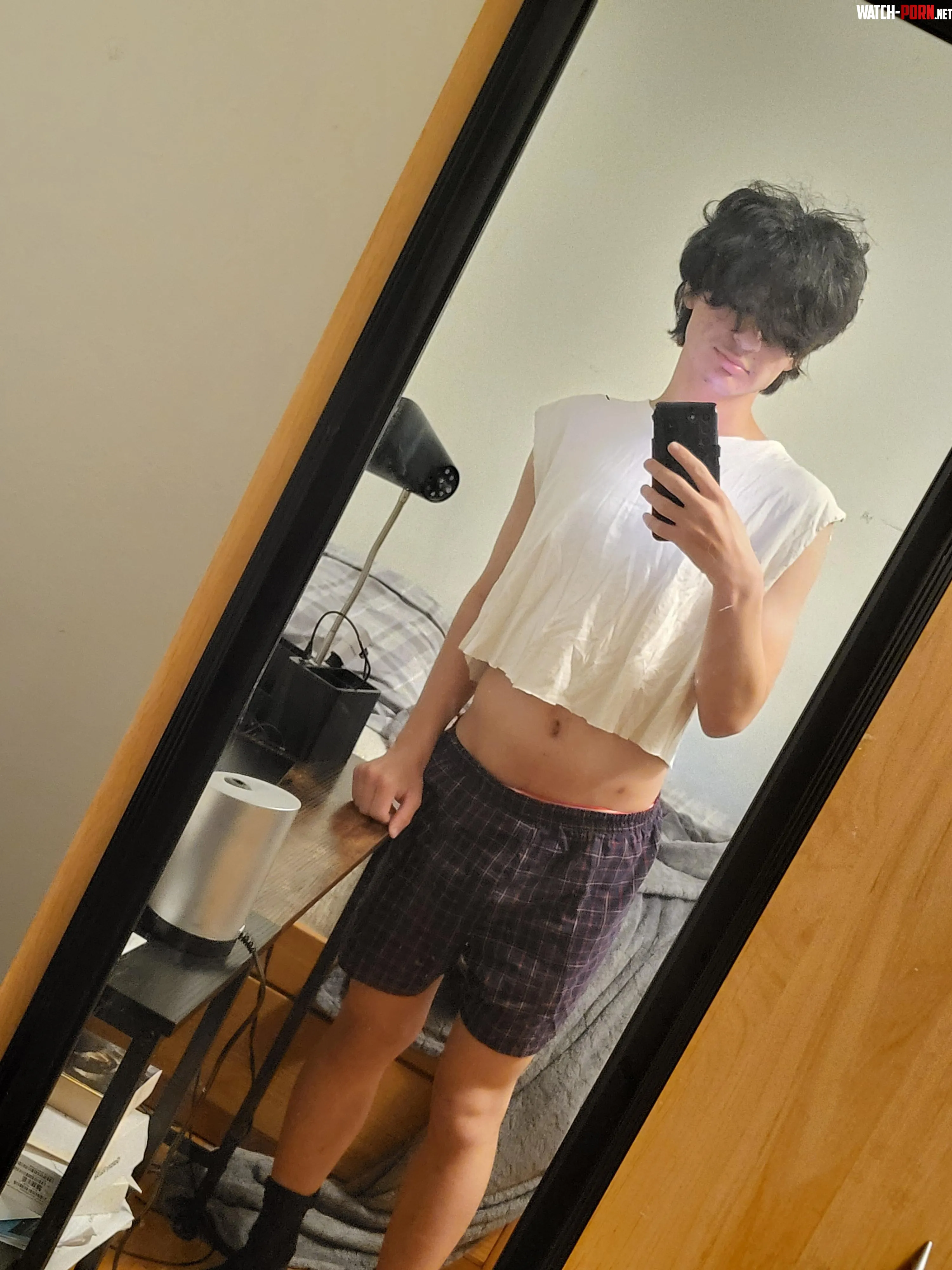 first time wearing a croptop 3 by ballsacc420