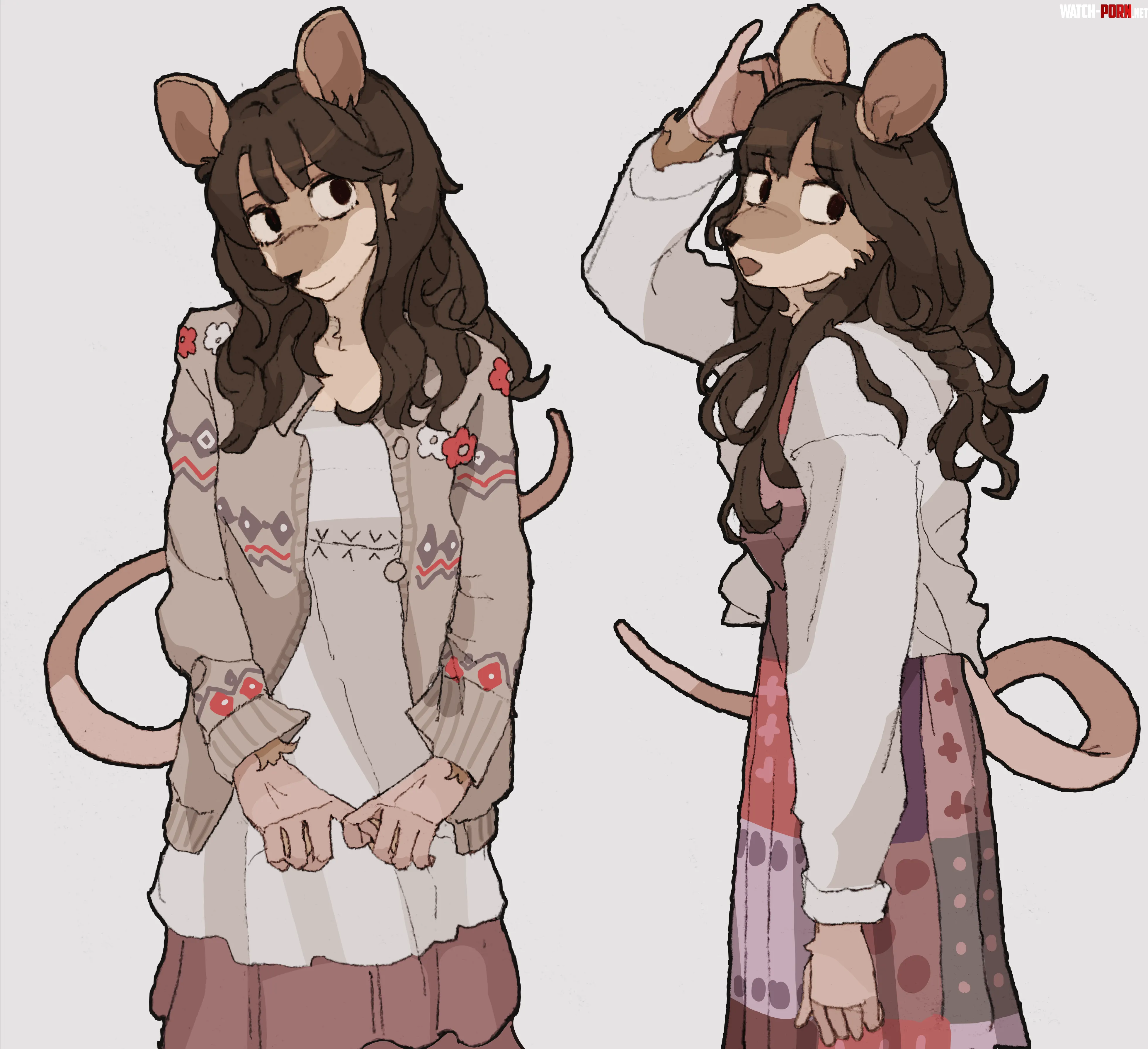 house mouse girl by HeadHonchkrowRemi