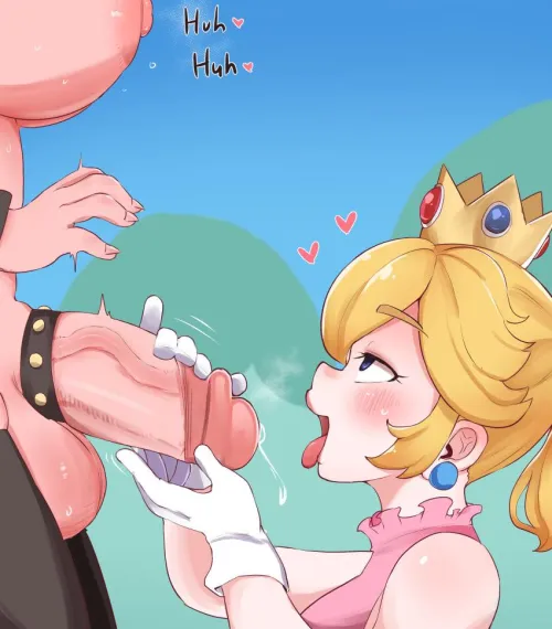 Thumbnail Futa Bowsette Blowjob by IlDKlI in Futanari Category