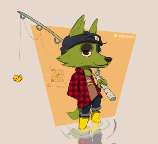 Thumbnail Creative Art: My Webfishing Character | Urso_em_ingles | furry