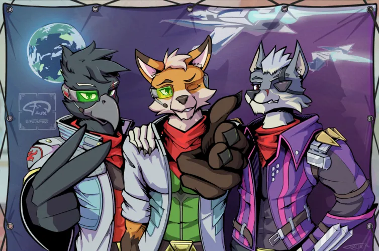 Thumbnail FauxFowl's Star Fox Cosplay Delight: Furry Themed Commission Unveiled