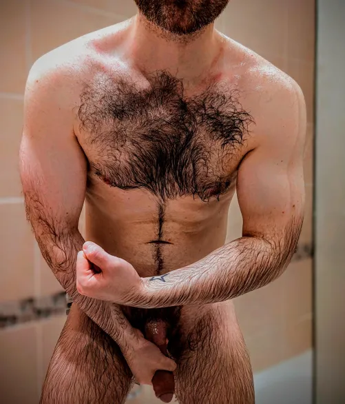 Thumbnail Post Workout Refreshment - HungAndHairy710's Sensual Shower - gaymersgonewild