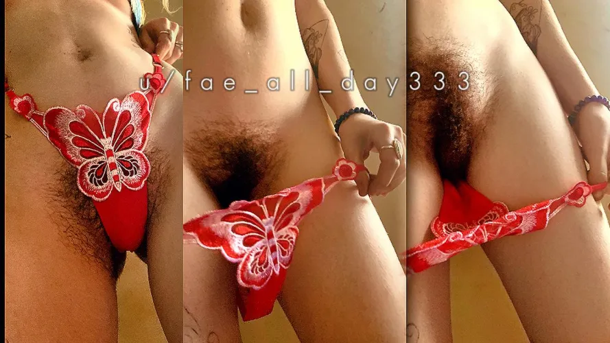 Thumbnail Hairy Bush Pantie Reveal by fae_all_day333 | Hairy